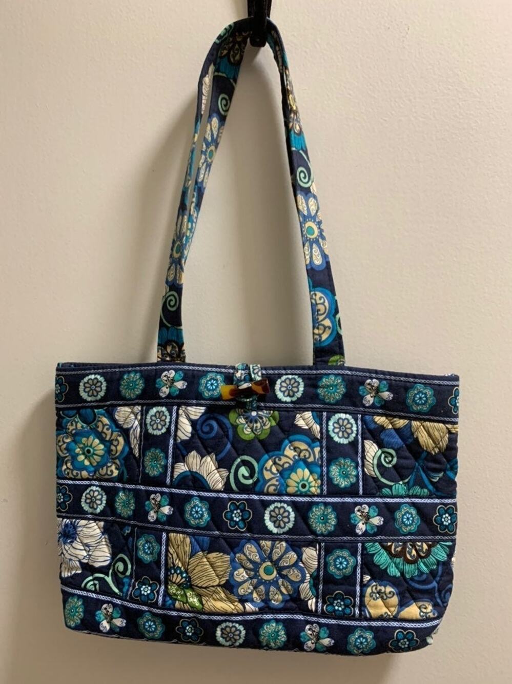 Vera Bradley Tote Bag Mod Floral Blue